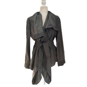 Giorgio Armani Belted Jacket Overcoat Draped Silhouette